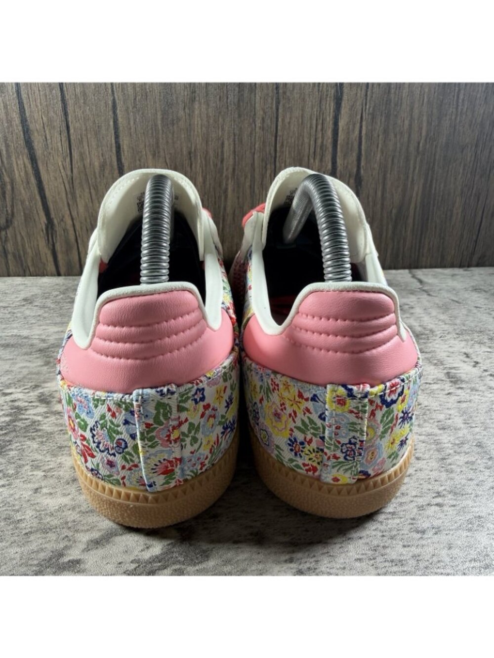 Adidas Samba X Liberty London Clear Pink Multiple Women Size 6 - Picture 6 of 10
